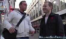 Holandesa amateur seduce y folla a un turista